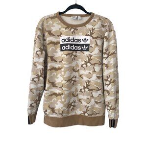 Adidas Youth Originals R.Y.V. Camouflage Crew Sweatshirt Multicolor-Cardboard XL